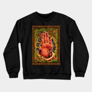 Abhaya Hand Art Crewneck Sweatshirt